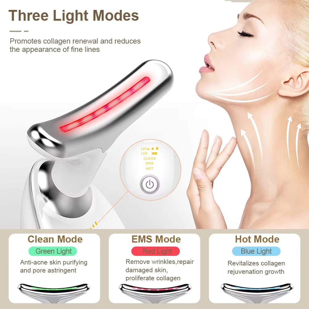 EMS Face & Neck Lifting Device – Tighten, Sculpt & Rejuvenate for a Youthful Contour