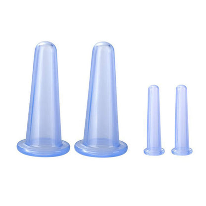 4-Piece Silicone Massage Cupping Facial Set